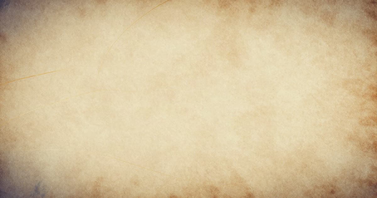 An aged parchment texture with faint gold arcs across it.